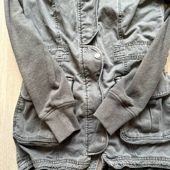 Abercrombie & Fitch Y2K Charcoal Utility Jacket Size S Industrial Retro Casual - Picture 11 of 15